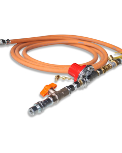 Connection set f/gas brooder w/regulator f/M8 propane20-1400